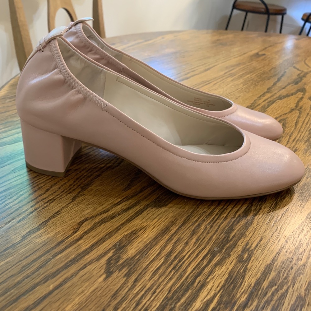 NWT Cole Haan Leather Block Heels